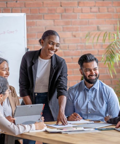 black female consultant meeting